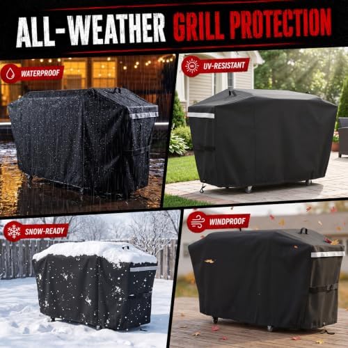 Utheer 600D Grill Cover for Weber Slate 30" Rust-Resistant Griddle 3400119 - Image 3