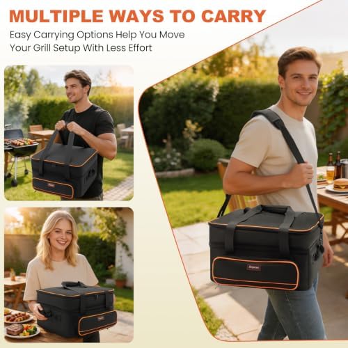Grill Carrying Bag Compatible with Ninja GR101, Double-Layer Storage Case - Image 6