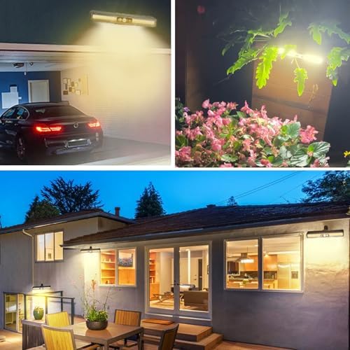 Clip On Solar Lights Outdoor with PIR Motion Sensor (Black ,4 Pack ,3000K) - Image 6