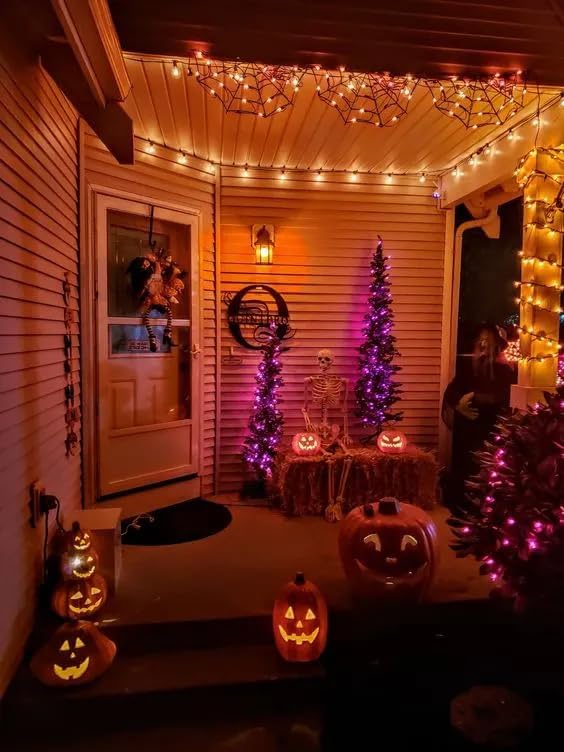 Hompavo 【Upgraded】 LED Flame Light Bulbs, 4 Modes Flickering Light Bulbs with Upside Down Effect, E26/E27 Flame Bulb for Halloween, Christmas, Party, Indoor and Outdoor Home Decoration (4 Pack) - Image 6