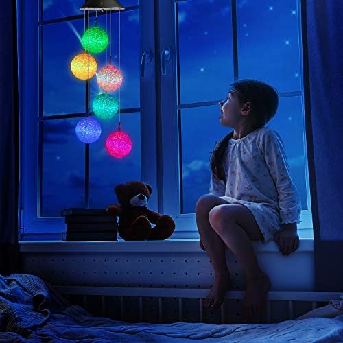 Toodour Solar Wind Chime, Color Changing Ball Wind Chimes Gifts for Mom - Image 5