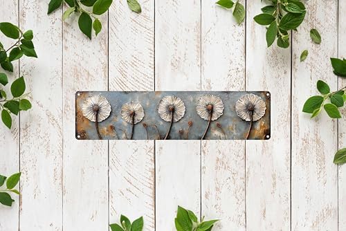 Dandelion Metal Sign 4x16in Vintage Retro FWBOYSV - Image 6