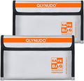Small Fire Proof Travel Document Pouch, Birth Certificate Holder 2-Pack by QLYNUDO