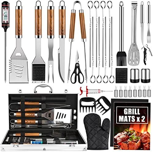 Cifaisi 38Pcs BBQ Tools Grilling Accessories Set with Aluminum Case by Cifaisi
