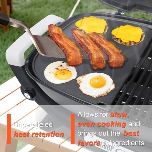 QuliMetal Cast Iron Griddle for Weber Q2000N, Q2200N, Q2600N+ & Q2800N+ - Image 3