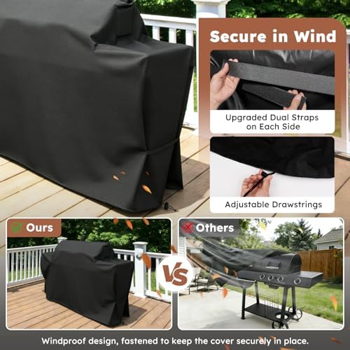 MR. COVER Grill Cover for Oklahoma Joe Longhorn Combo Smoker - Image 5