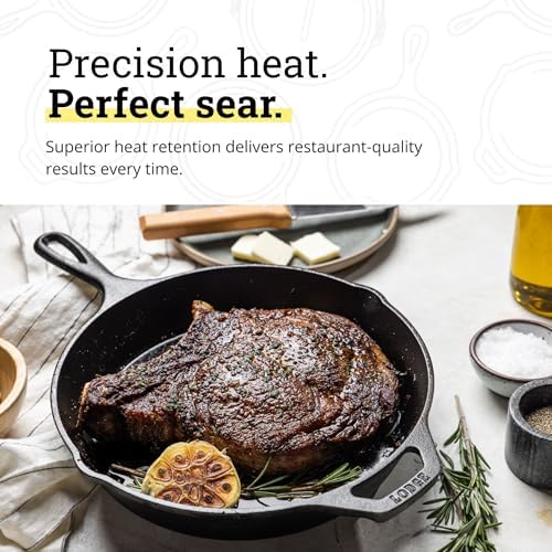 Lodge Pre-Seasoned Cast Iron Skillet, PFAS-Free, 10.25 Inches - Image 6