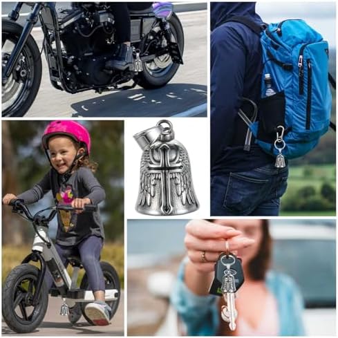 Motorcycle Bell Guardian Angel Gremlin Lucky Charm Gift For Riders - Image 5