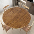 LUSHVIDA Round Tablecloth, Fitted Table Cloth for 45"-56" Tables, Pine by LUSHVIDA