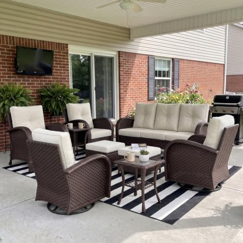 LayinSun 9 Pieces Outdoor Patio Furniture Set by LayinSun