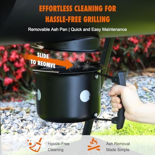 Realcook BBQ Barrel Charcoal Grill: Spacious Premium Outdoor Barbecue Grill - Image 4