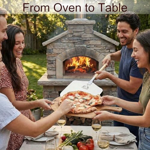 Chicago Brick Oven 12 x 14 Aluminum Pizza Peel with Detachable Handle - Image 5