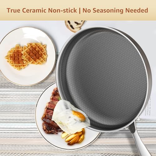 LOLYKITCH Hybrid 8-10-12 Inch Nonstick Frying Pan Set | PFOA Free - Image 3