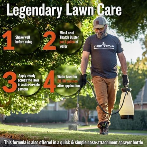 Turf Titan Thatch Buster Lawn Aerator & Grass Dethatcher (1 Gallon) – All-Natural Liquid Soil Loosener & Conditioner for Green Grass – Healthy Soil in 45 Days – Covers Up to 24,000 Sq Ft - Image 5