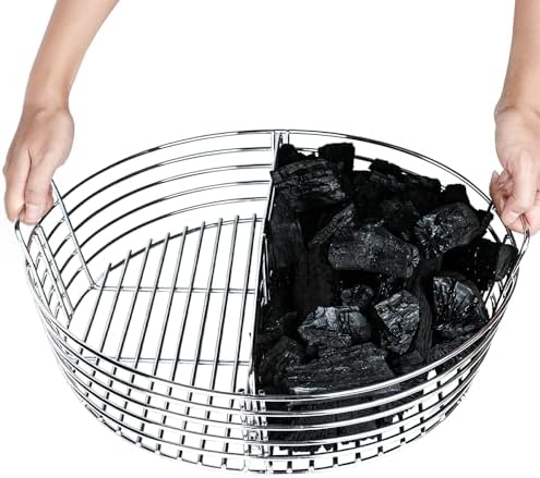 The Accessories for Big Green Egg XL Charcoal Ash Basket Ash Clean Tool by DOLAMOTY