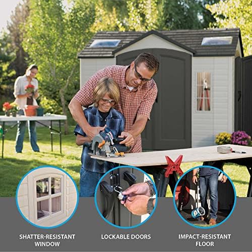 Lifetime 60001 Outdoor Storage Shed, 10 by 8 Feet - Image 2
