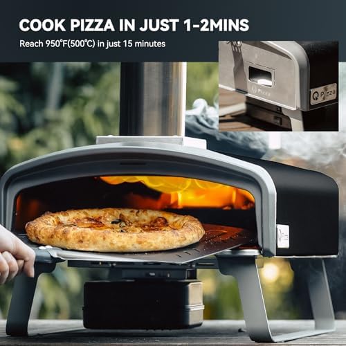 Automatic Rotating Stone Wood Pellet Pizza Oven for Outdoor - Image 6
