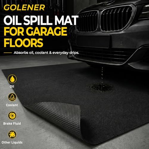 Heavy Duty Oil Spill Mat, Oil Mat, Garage Floor Mats for Under Car, 36"x60" - Image 5