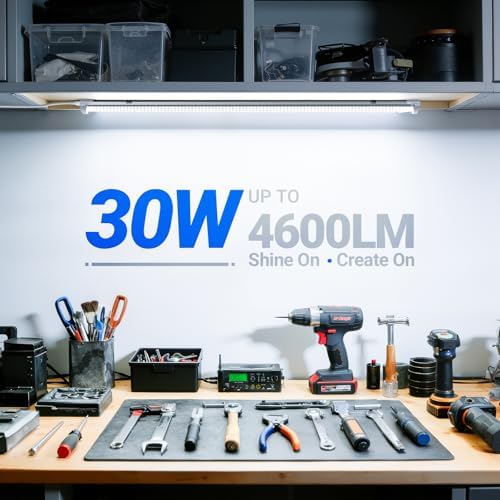 Barrina T8 LED Shop Lights, 3FT 30W 4600LM 6500K, High Output Tube, 6 Packs - Image 2