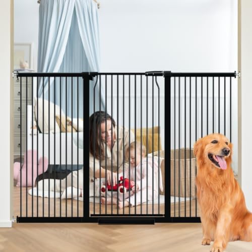 40.5" Tall Wide Baby Gate for Doorways, 65.7-71.2" Extra Tall Dog Pet Gates by Unknown