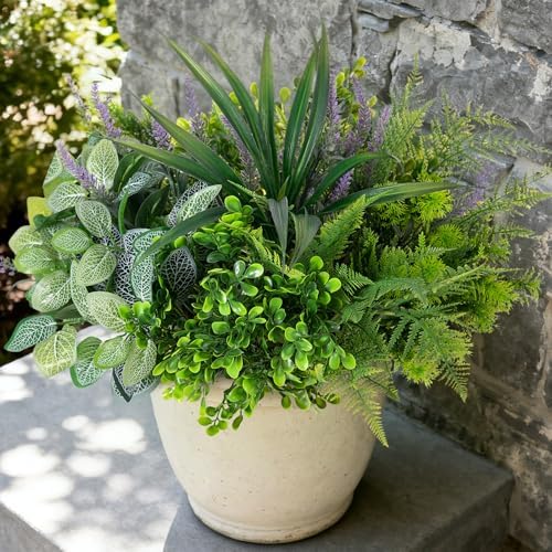Hrobek Outdoor Faux Plants UV Resistant Fake Greenery for Outside Planter by HomePage
