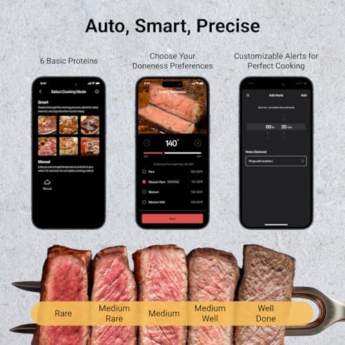 Typhur Sync Gold Gen2 Sub-1G Wireless Meat Thermometer with 6 Sensors & LCD - Image 2