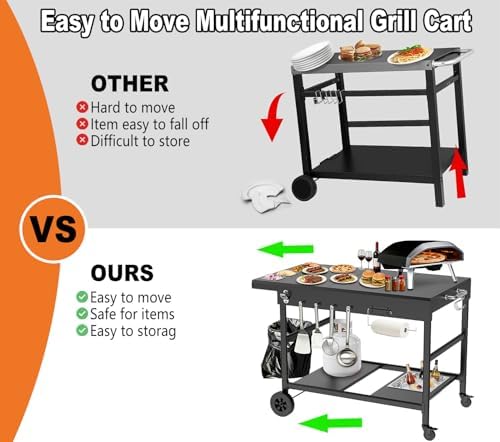 Outdoor Pizza Oven Table with Topping Station - Image 5