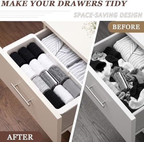 Deep Drawer Organizer, Adjustable Drawer Organizer, Suitable for Kitchens, Cosmetics, Daily Necessities, Barbecue Tools, Durable Plastic Material, Sliding Design, Convenient Storage. (Small* 2) - Image 6