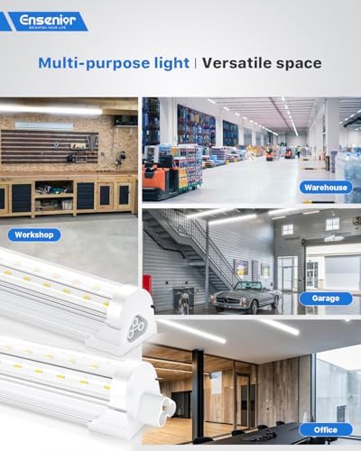 Ensenior 4FT LED Shop Lights, 6000K T8 Commercial Bay Lighting, 6 Pack - Image 6