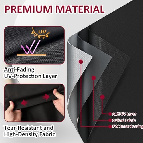 Outdoor Dining Cart Cover for Royal Gourmet Cart Flattop Worktable PC3401S PC3401B, for 40 inch Outdoor Utility Cart, 600D Outdoor Waterproof Weather Resistant Cover - Image 6