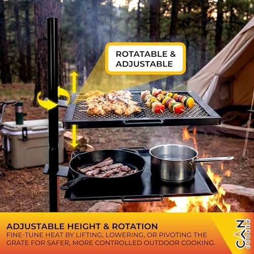 GameMaker Open Fire Cooking Grill | Adjustable Height - Image 3