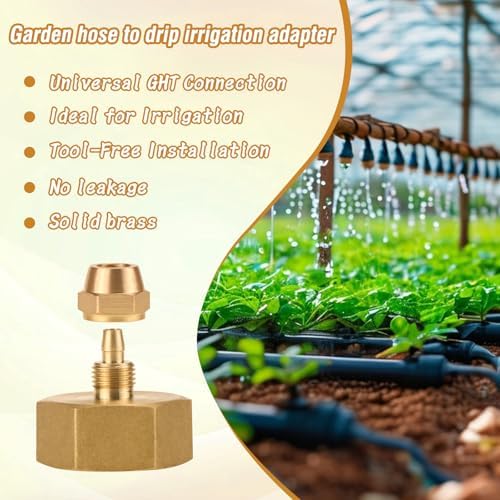 Garden Hose to 1/4 Tubing Adapter for Spray System/Patio Misting - Image 5