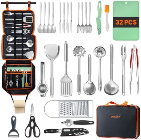 Gaialoop Camping Utensil Set, Camping Cooking Utensils & Kitchen Tools by Gaialoop