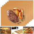 UBeesize 6-Pack Copper Grill Mats, Non-Stick Reusable BBQ Grilling Mat by UBeesize