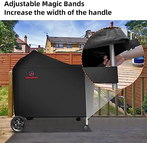 Comnova Grill Cover for Weber 22 Inch Performer Premium and Deluxe - 600D BBQ Cover for Weber Performer Premium/Deluxe 22" Charcoal Grill, Heavy Duty, Waterproof, Fade Resistant and Tear Resistant - Image 7