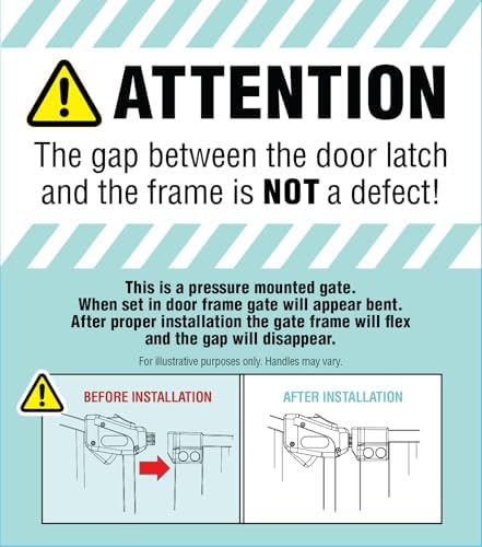 Regalo Safety 30"-35" Extra Wide Baby Gate, Bottom of Stairs & Doorways - Image 6