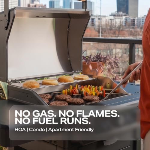 Current® Model G2A Dual Zone Smart Electric Grill, Eclipse - Image 4
