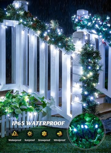 Brightown 2 Pack Solar String Lights Outdoor Waterproof, 80 FT 200 LED - Image 4