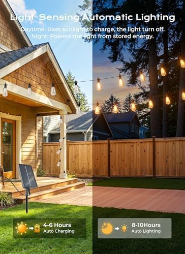 Brightown 76FT Solar String Lights Outdoor Waterproof, Last 30+ Hrs Runtime - Image 3