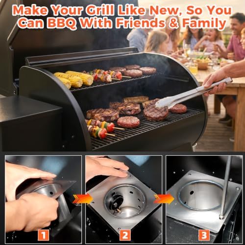 QuliMetal 304 Stainless Steel Fire Burn Pot for Pit Boss Pro Series 1150 - Image 6