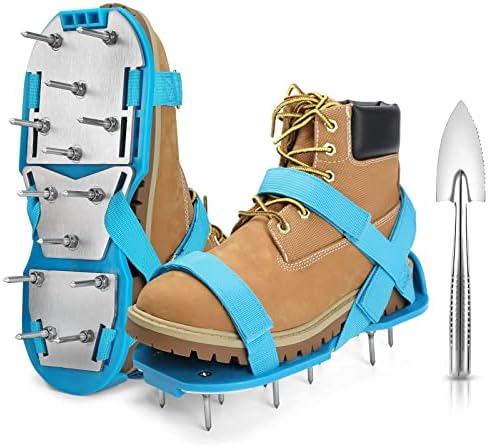 Lawn Aerator Shoes for Grass - Pre-Assembled Grass Aerator Shoes for Lawn - Soil Yard Aerator Tool for Aerating Patio Garden by DenForste