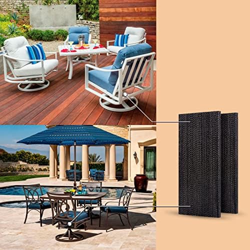 Anwenk 8Pack Patio Rocking Chair Spring Plate Replacement Part Fiberglass Spring Plates Swivel Rocker Chair Lawn Furniture Repair Replacement for Universal Outdoor Patio Furniture, 2.5" x 5"x0.25” - Image 4