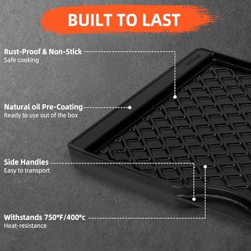 17.5 Inch Grill Griddle for Weber Spirit 200 Series - Image 4
