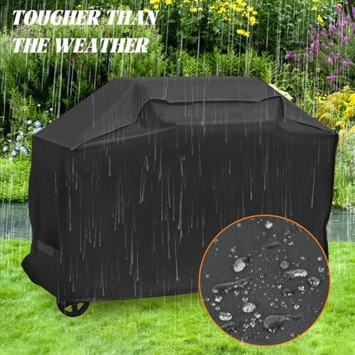 BAC776 Grill Cover for Traeger Woodridge Pro Replacement Parts Wood Ridge Elite Pellet Smoker Covers Accessory Full Length 600D Waterproof Outdoor BBQ - Image 2