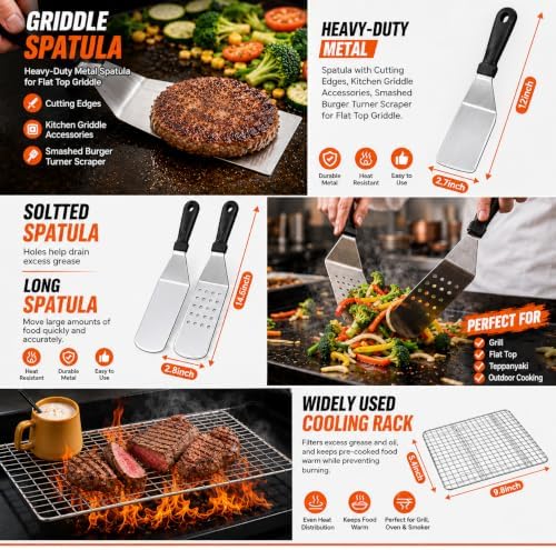 Griddle Accessories Kit for Blackstone and Camp Chef, Flat Top Grill - Image 3