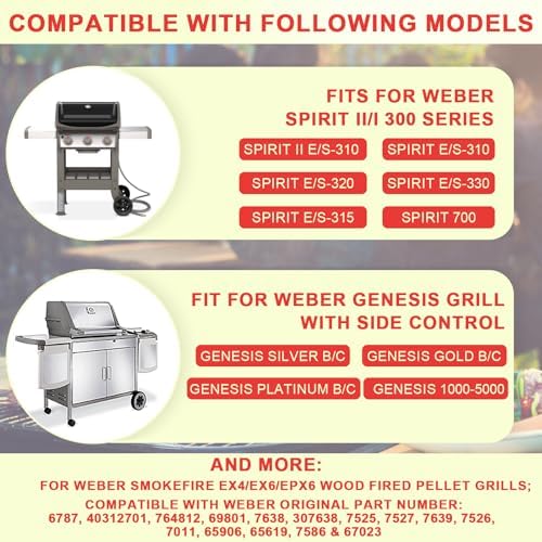 6787 Spirit 300 Full Size Griddle Insert for Weber Spirit I & II 300 Series - Image 5