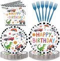 96Pcs Monsters Truck Birthday Party Decoration, Serves 24 by Greencian