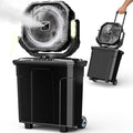 Ausic 5 Gal 12" Portable Misting Fan for Outside Patios, 【Max 62H】 Outdoor Oscillating Rechargeable Battery Fan, Cooling Water Camping Fan with Telescopic Handle/Remote, Summer Essentials by Ausic