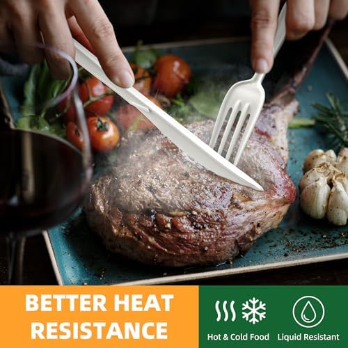 100% Compostable Cutlery Set, 150pcs (50 Forks,50 Spoons,50 Knives) - Image 4