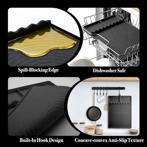 Silicone Grill Mat for Blackstone Griddle Accessories (Black) - Image 4